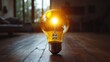 © pector - A Bright Idea Glowing On The Wooden Floor