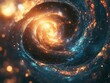 © Bijac - cosmic scene with swirling nebulae and distant stars forming an abstract representation of space, evoking a sense of wonder and infinite possibilities