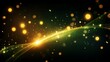© Jittiwan - Abstract green lights bokeh on dark background and wallpaper, Christmas Day concept