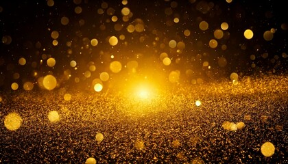 Wall Mural - golden particles background image