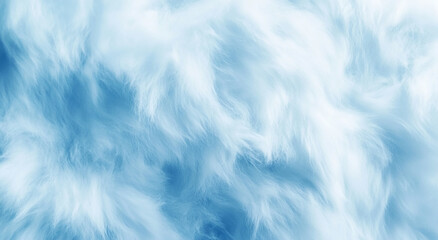 Poster - A soft, blue sky with puffy clouds on a warm summer day