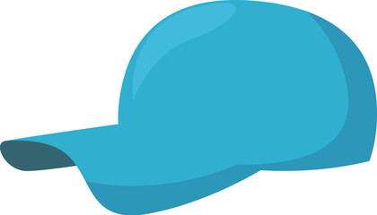 Poster - classic light blue baseball cap offering shade and a sporty look