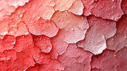Poster - Minimalist close-up of red, irritated skin with subtle lines, symbolizing allergy symptoms in a modern aesthetic,
