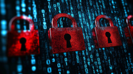 Poster - Cybersecurity protects your business data from online threats. It uses strong passwords, secure networks, and technology to prevent hackers from stealing your information.
