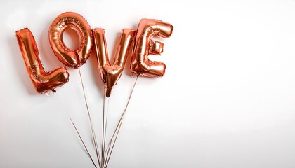 Canvas Print - Shiny Pink Love Balloons with Heart Shape on a Soft Pink Background Celebrating Valentine's Day Romance and Festivity