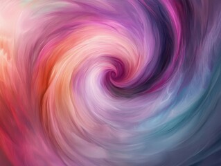 Poster - Create an abstract painting of soft swirling colors to represent emotions and serenity