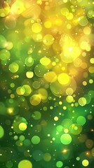 Poster - Create stunning abstract bokeh backgrounds with bright yellow and green hues