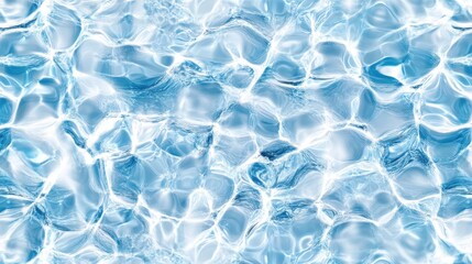 Poster - A serene pattern of shimmering blue water, reflecting light and creating a tranquil atmosphere.