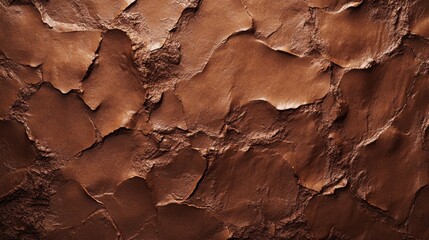 Poster - Textured brown wall surface with a rough, cracked appearance, evoking a rustic and earthy feel.