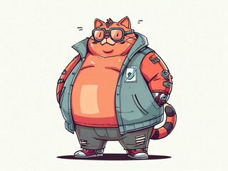 Sticker - Cool Cat in Jacket