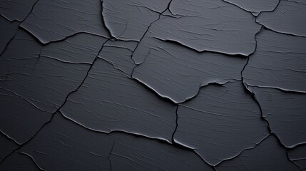 Poster - Textured cracked dark surface, abstract pattern