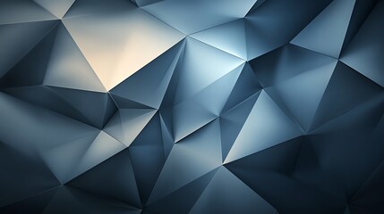 Poster - Abstract geometric blue pattern background.