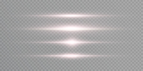 Aufkleber - Light effect. Abstract laser beams of light. Vector illustration of yellow horizontal color. Laser beams of light effect