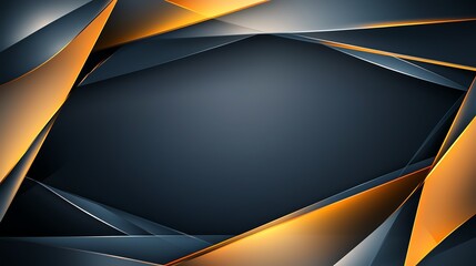 Poster - Abstract geometric design with dark background
