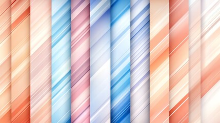 Poster - Colorful abstract striped diagonal pattern