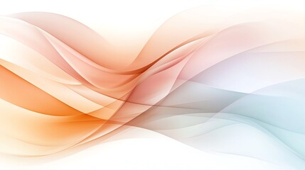 Poster - Colorful abstract wave design with smooth curves.