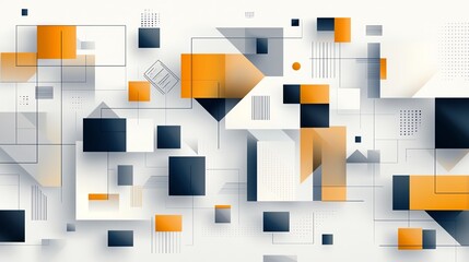 Poster - Abstract geometric shapes in modern design.
