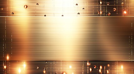 Poster - Futuristic gold technology pattern background
