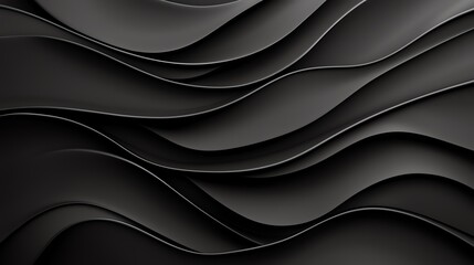 Poster - Abstract dark wave layers create visual depth.