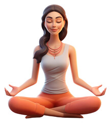 Sticker - PNG Yoga sitting sports adult.