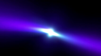 Aufkleber - glowing purple pink gradient light orb with lens flare effect abstract smooth 4k video motion footage