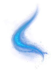 Wall Mural - png blue light background sparkling particles.