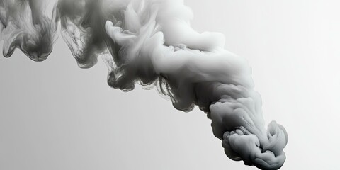 Wall Mural - Abstract Black and White Ink Swirl