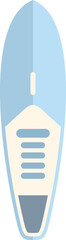 Poster - this surfboard is waiting for a surfer to ride the waves on the ocean
