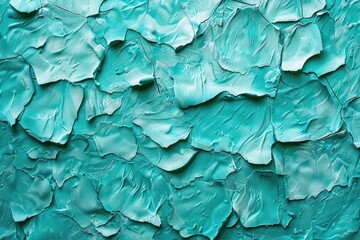 Poster - Close-up shot of a wall with green paint covering it, suitable for use in interior design, DIY, or architectural projects
