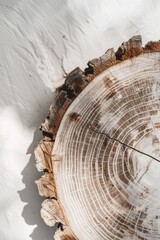 Poster - A close-up shot of a wooden clock face, ideal for use in designs related to time, schedules, or rustic themes