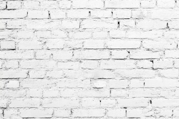 Aufkleber - A classic black and white photo of a worn-out brick wall