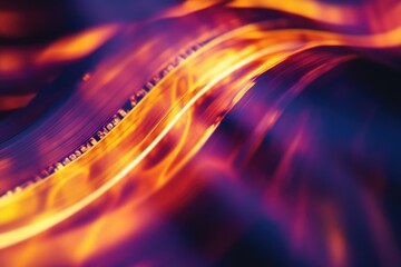 Poster - A blurred image of a piano keyboard, great for representing music or education