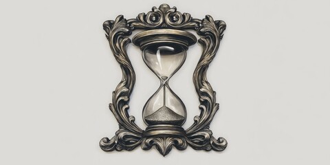 Poster - A detailed image of a mechanical clock face featuring an hour in the center, suitable for use in designs related to timekeeping, engineering, or nostalgic themes
