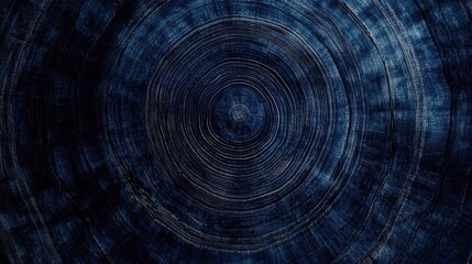Poster - A dark blue background featuring a circular design element