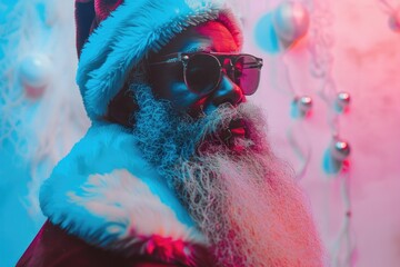 Aufkleber - A man with a long beard wearing sunglasses, possibly a character from a fantasy story or a musician