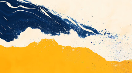 Wall Mural - background with waves