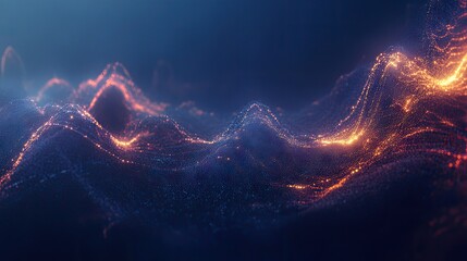 Poster - Abstract Waves of Light in 3D Visualization