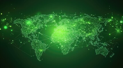 Poster - World Map in Green Digital Network Design