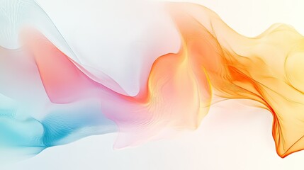 Poster - Colorful Abstract Waves for Background Use