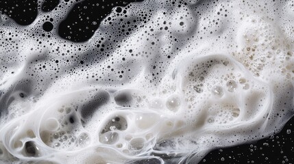 Poster - Abstract Foam and Bubbles on Dark Background