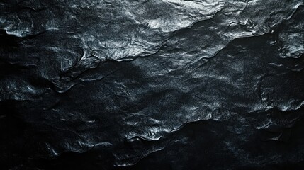 Poster - Dark Textured Surface with Natural Patterns