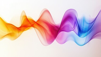 Poster - Vibrant Abstract Waves in Soft Color Palette