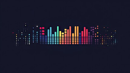 Poster - Colorful Sound Wave Visualization for Music Projects