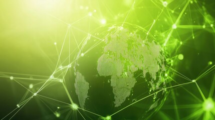 Poster - Green Digital World with Global Connectivity Network