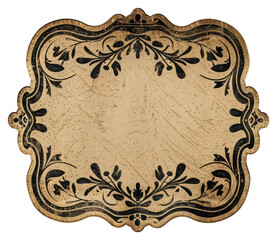 Wall Mural - PNG Vintage ticket accessories blackboard accessory.