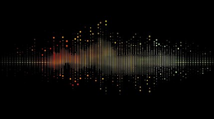 Poster - Minimalist Sound Wave Color Equalizer Art