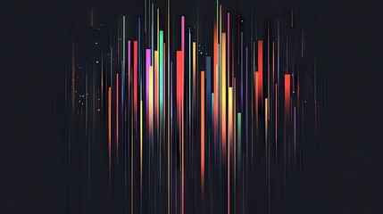Poster - Minimalist Sound Wave Equalizer Art