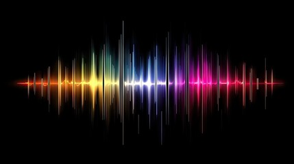 Poster - Vibrant Modern Sound Wave Equalizer Art
