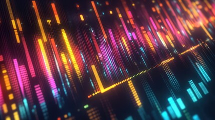 Poster - Colorful Audio Equalizer Background Design