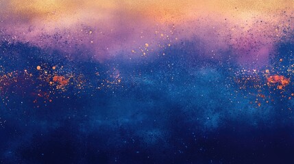 Poster - Soft Dark Blue and Purple Gradient Background